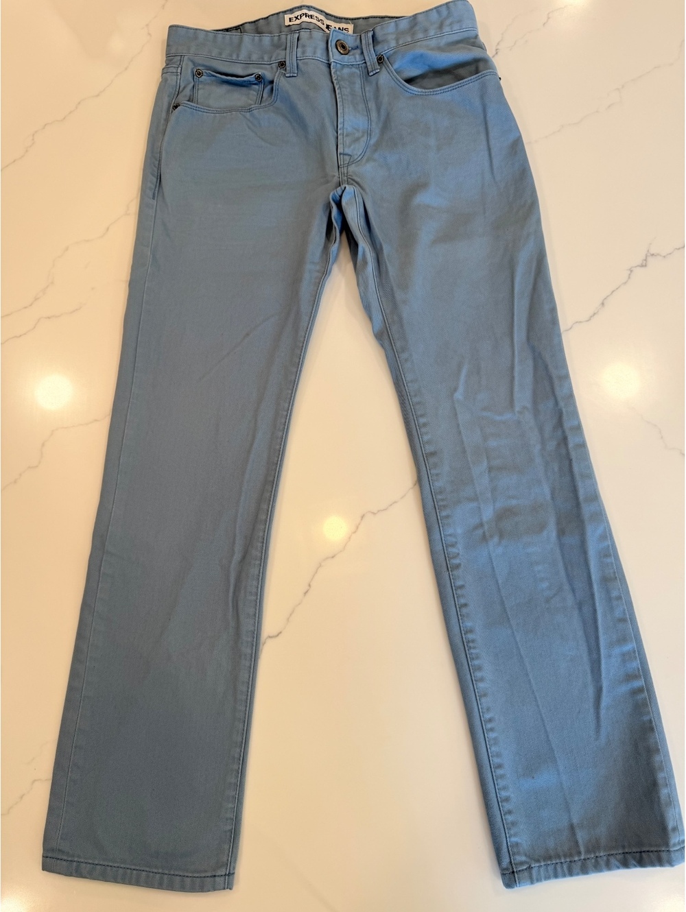 Men’s Express Rocco Slim Fit Skinny Leg Blue Jeans Size 30x30